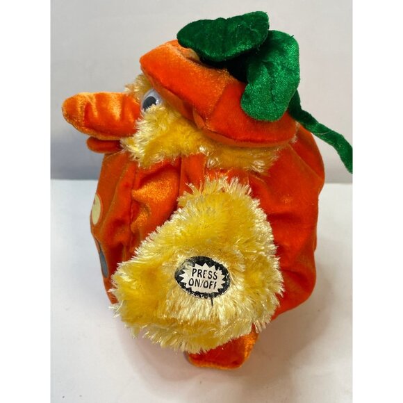 Dan Dee Happy Halloween Chicken Dance pumpkin duck 8" not working yellow orange - Picture 6 of 13